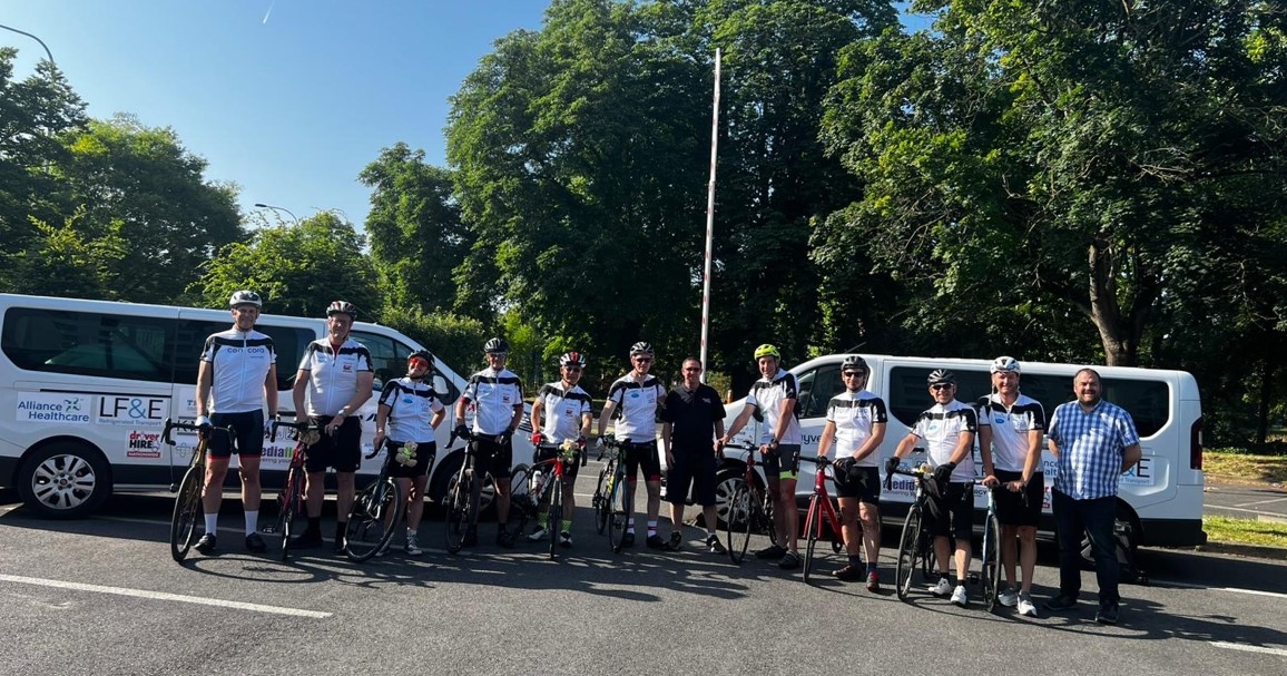 1.	Alliance Healthcare Tour D’Alliance team complete 300-mile charity cycle challenge