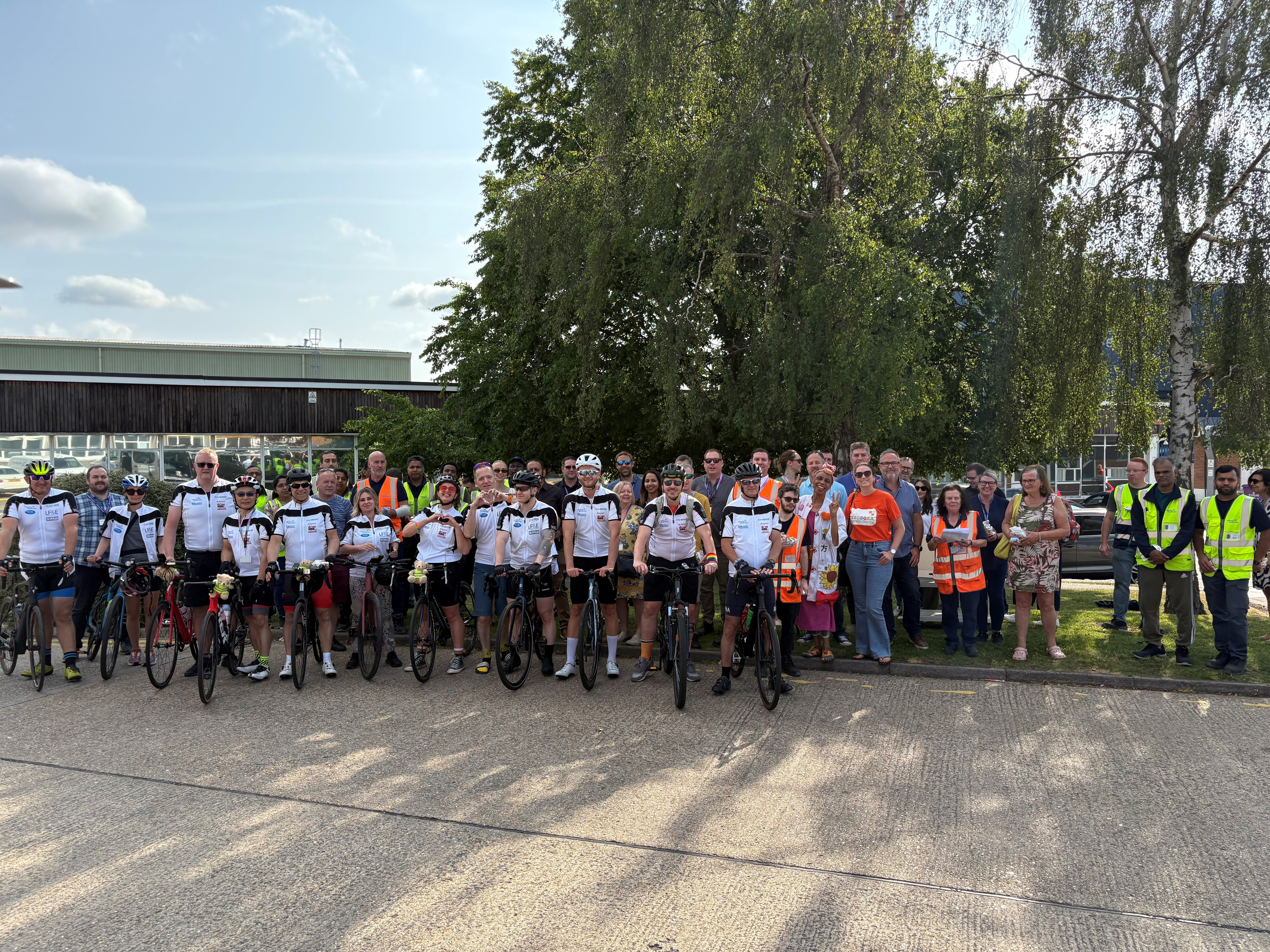 The Tour D'Alliance Team at Chessington HQ 